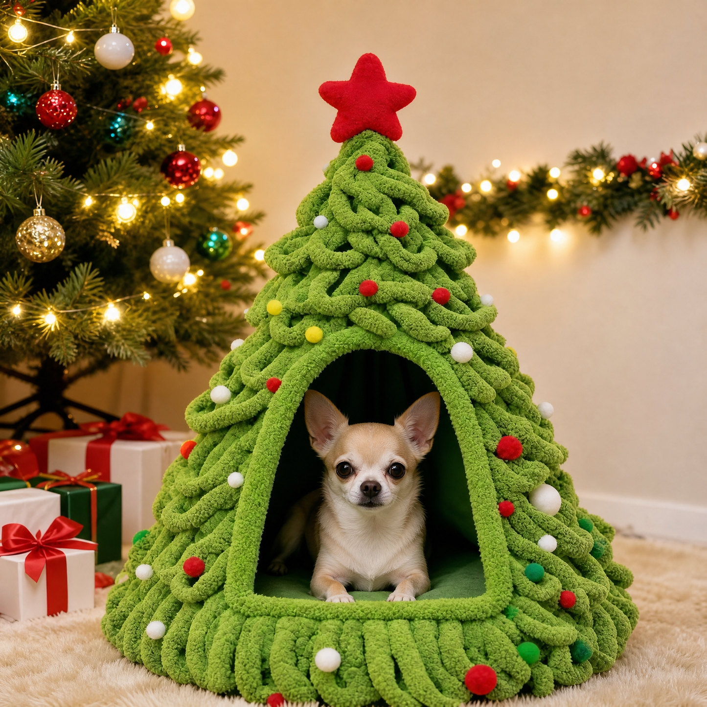 Sleigh Paws Dog Bed