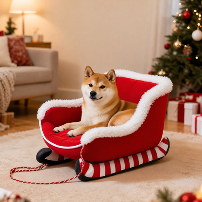 Sleigh Paws Dog Bed